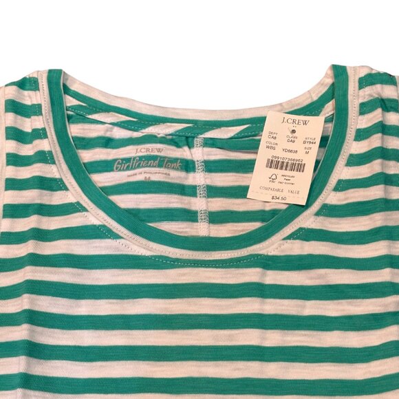 NWT - J. CREW FACTORY Striped Girlfriend Tank Top - Picture 4 of 5
